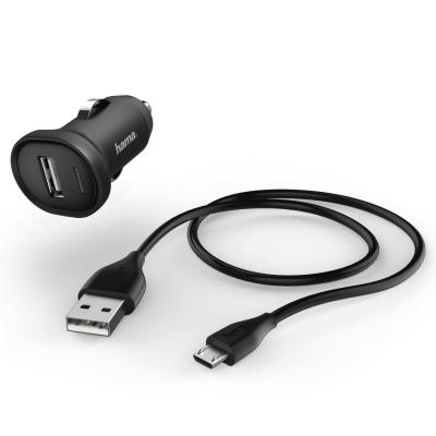 "Picco" Car Charger Kit Micro USB 1A Charger + Charg. Cable 1.4m Black